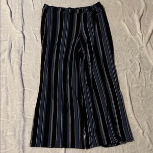 Cato Navy‎ and Blue and Black Striped Pants